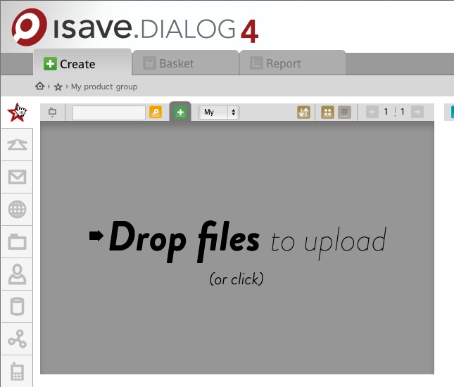 Last opp filer med drag and drop